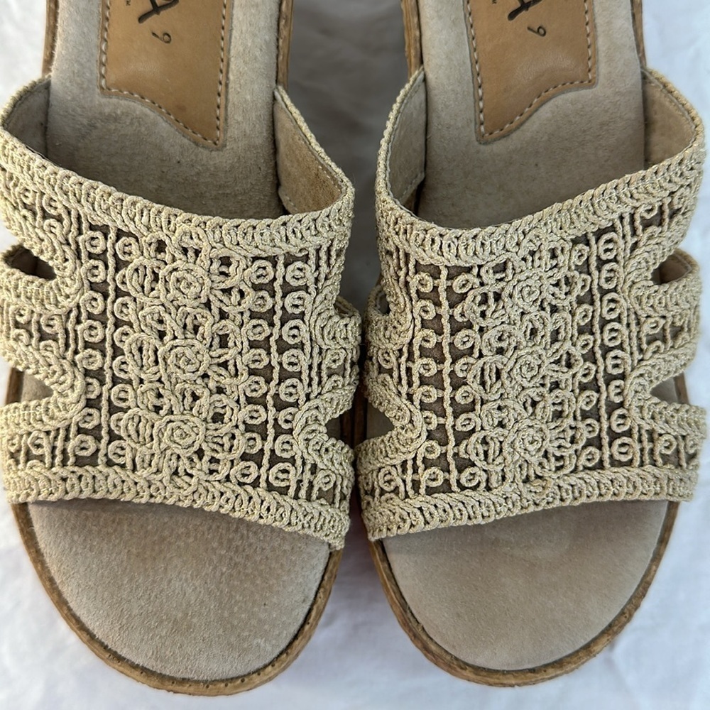 Sbicca Woven Jute Wedge Sandals - Picture 6 of 8
